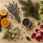 Terpen-Quellen: Zitronen, Lavendel, Kiefernnadeln, Hopfen und Kamille